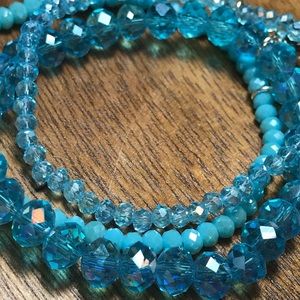 Set of 3 Lizas Faceted Czech Crystal Bracelets New